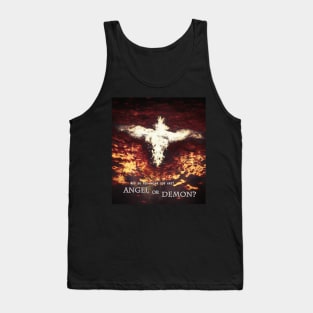 Winged creature with crown. Angel or Demon? Tank Top